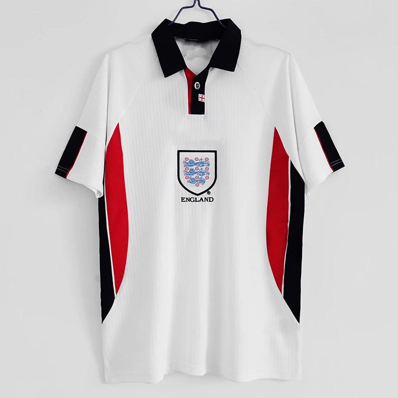 England 1996 Euro Retro Football Jersey Men Women Unisex Short Sleeve Soccer Shirt Beckham Owen 7 10