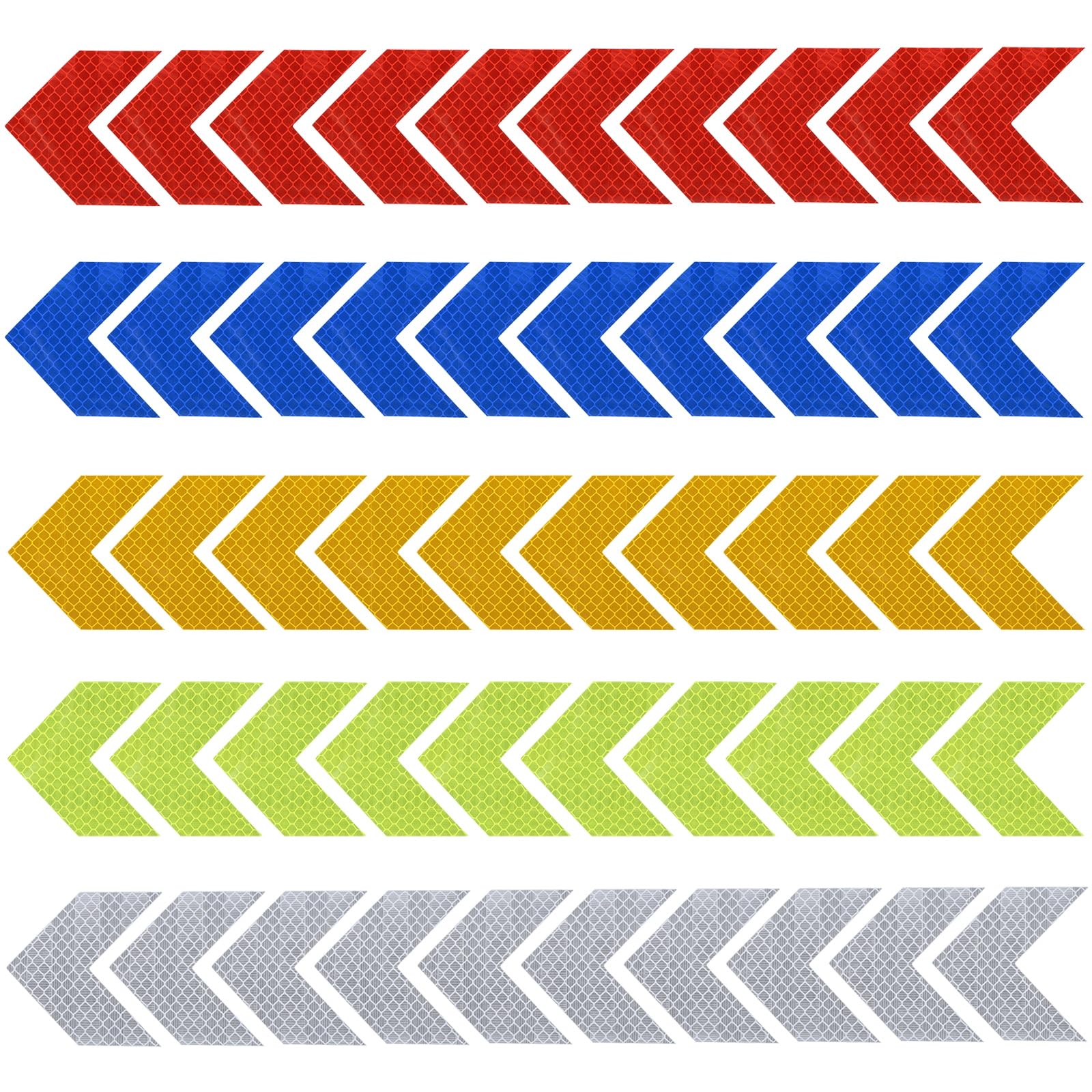 

Светоотражающие наклейки PATIKIL в виде стрелок, 50 шт., 2,6 , водонепроницаемые предупреждающие наклейки повышенной видимости для