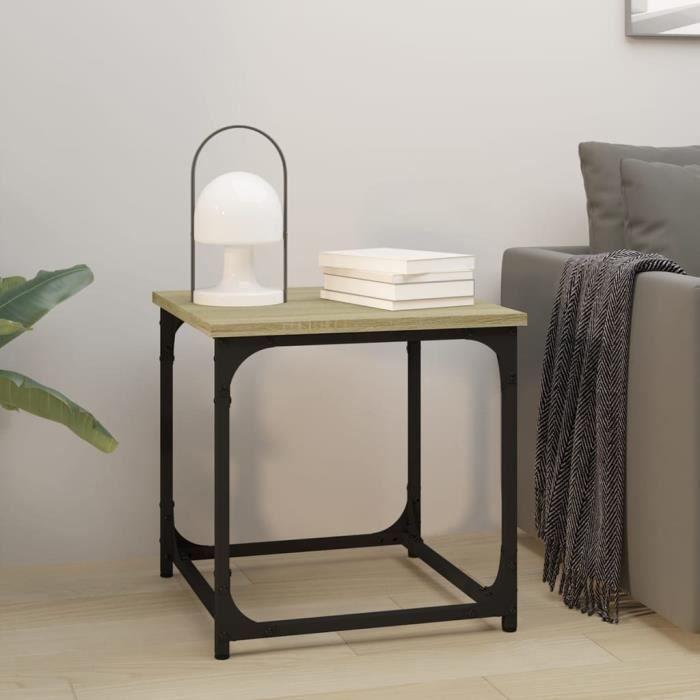 823288 vidaXL Table d'appoint Chêne sonoma 40x40x40 cm Bois d'ingénierie