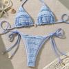 Women S Sexy Halter Three Piece Summer Bikini Swimsuit