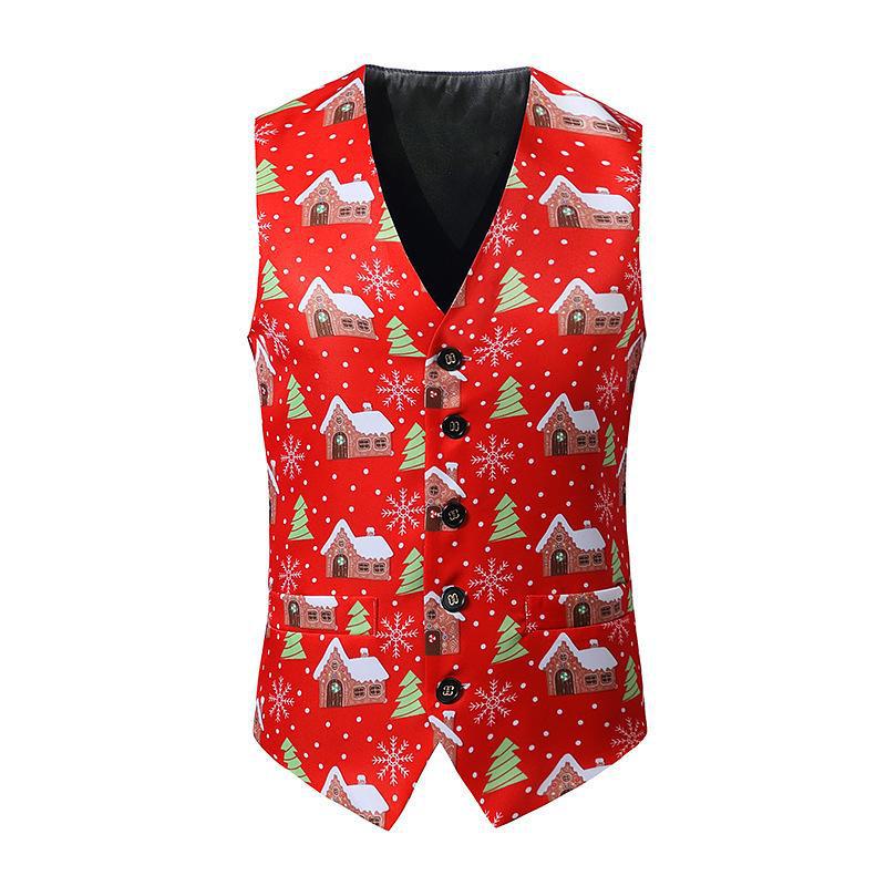 2023 Men's Christmas and New Year 3D Santa Claus Vest