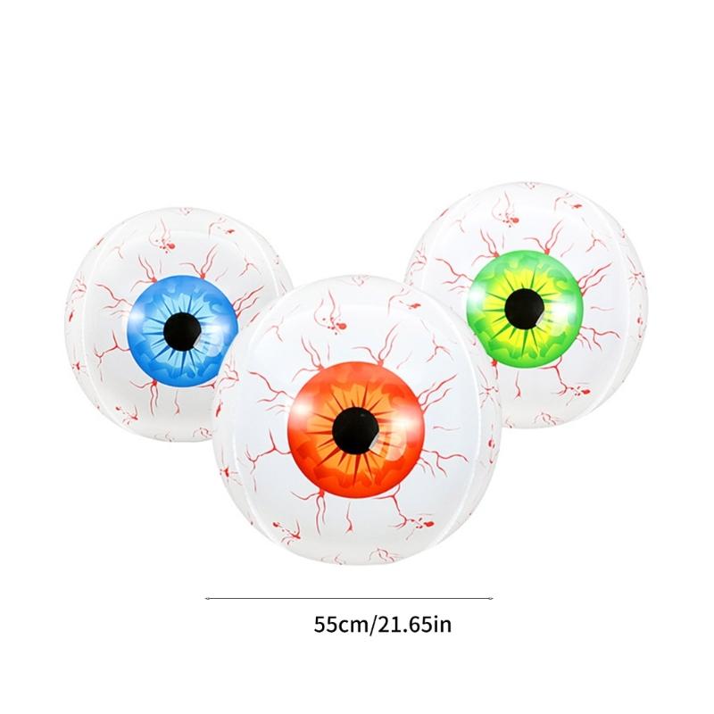 22inch Halloween Eyeball Balloon Inflatable Horror Eyeball Balloons Halloween Party Home Decoration Scary Props