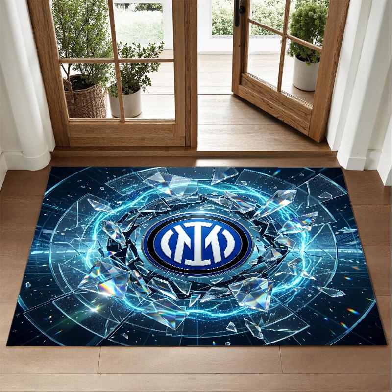 Borussia Dortmund Design Crystal Velvet Rug Soft Decorative Mat for Bedroom Entrance