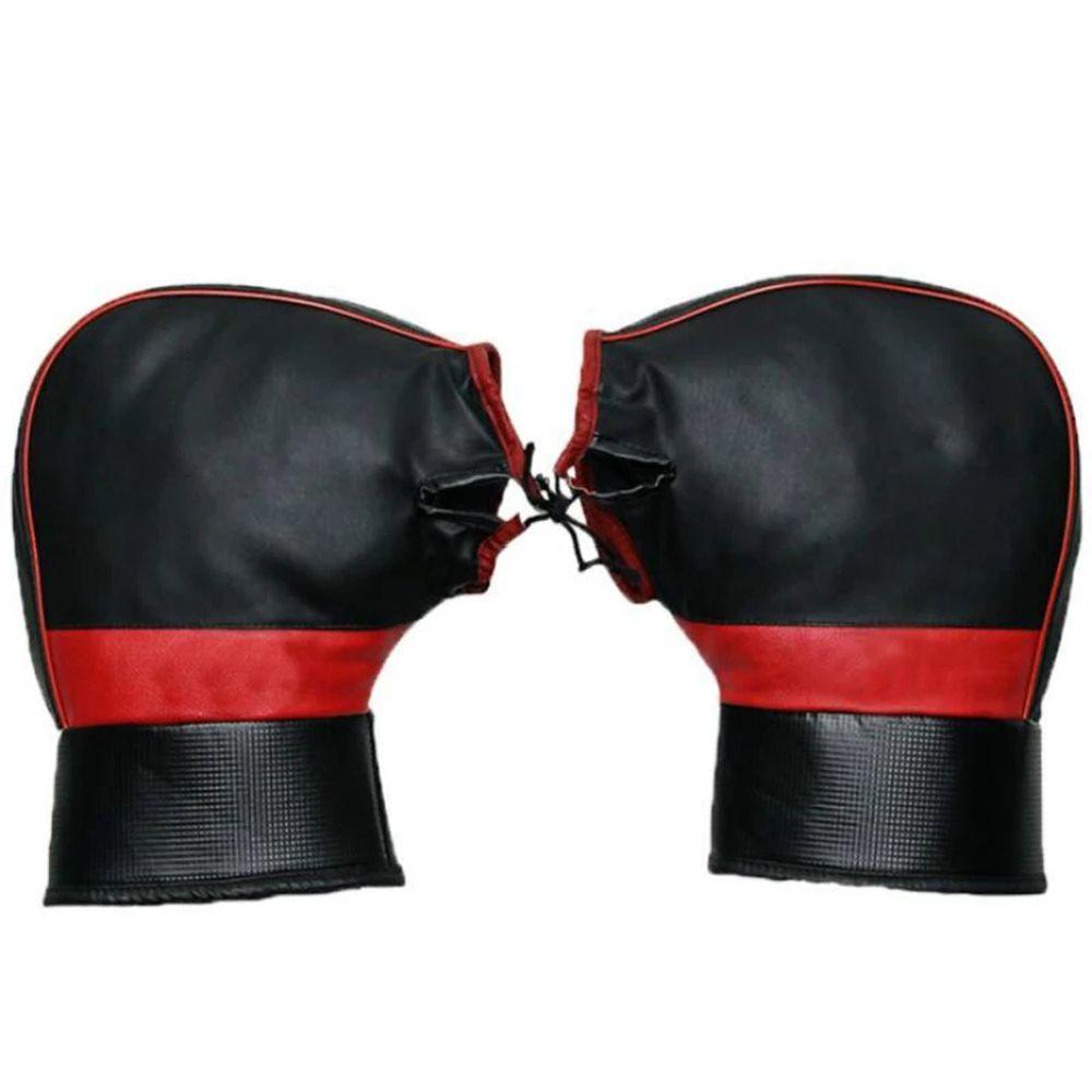Warm PU Leather Handle Bar Gloves Handlebar Muff Grip Motorcycle Gloves Handle Bar Protector