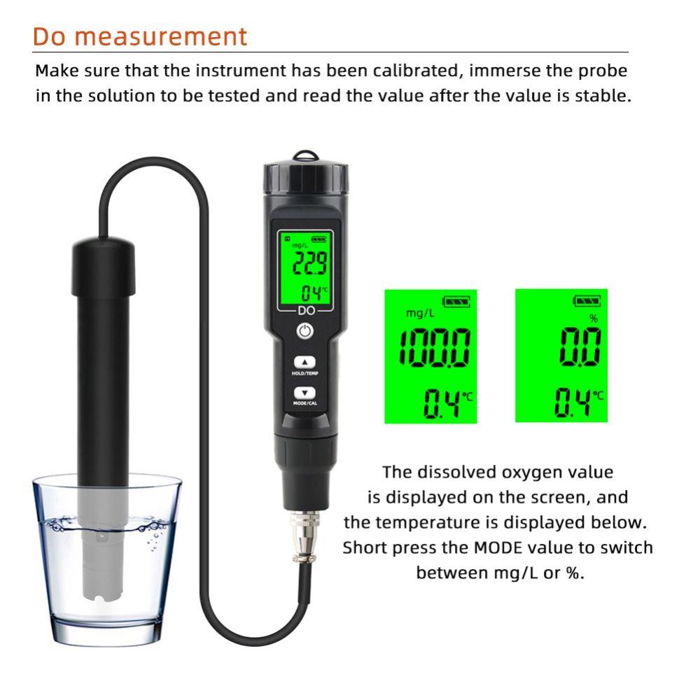 0-40mg/L Oxygen Concentration Tester Digital Water Quality Analyzer  Aquaculture
