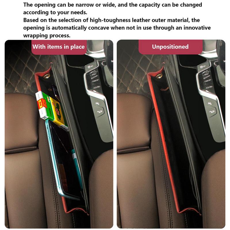 Car Seat Gaps Filler Organizer Multipurpose Front Seat Car Organizer Seat Gaps Storage Box Flexible Seats Console Organizer Car