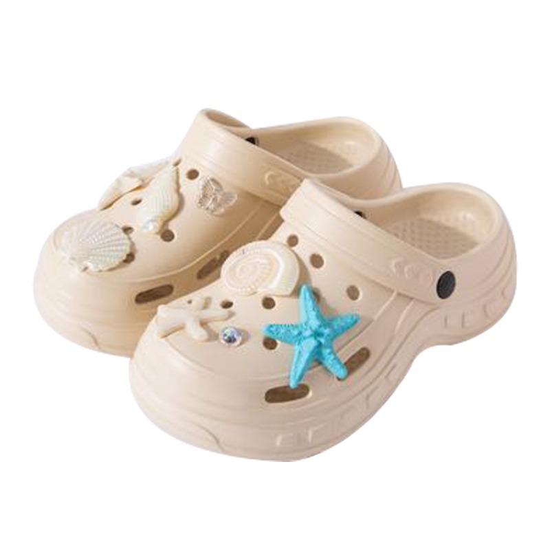 New hole shoes women's indoor and outdoor stepping on shit feeling comfortable and breathable eva slippers thick-soled slippers wholesale