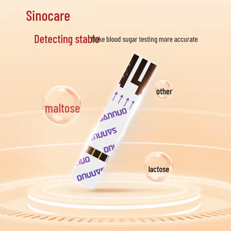 Sinocare Stable No-Coding Blood Glucose Meter Kit