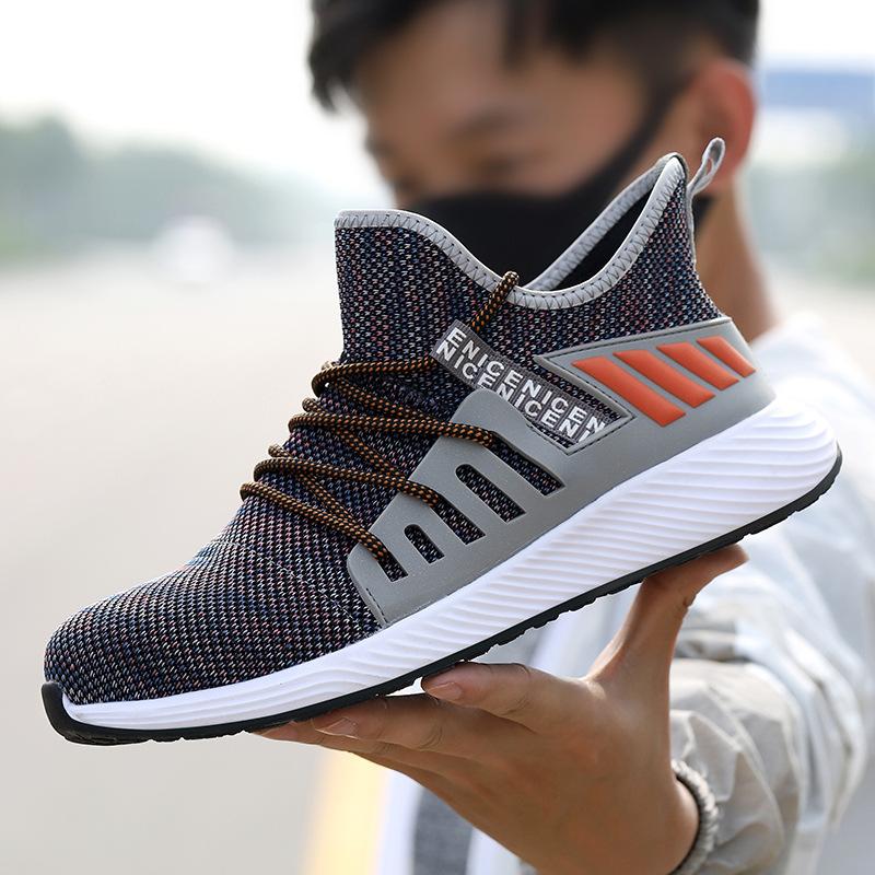 Pracovní obuv, odolná proti nárazu a propíchnutí, lehká a prodyšná, pohodlná a módní bezpečnostní obuv