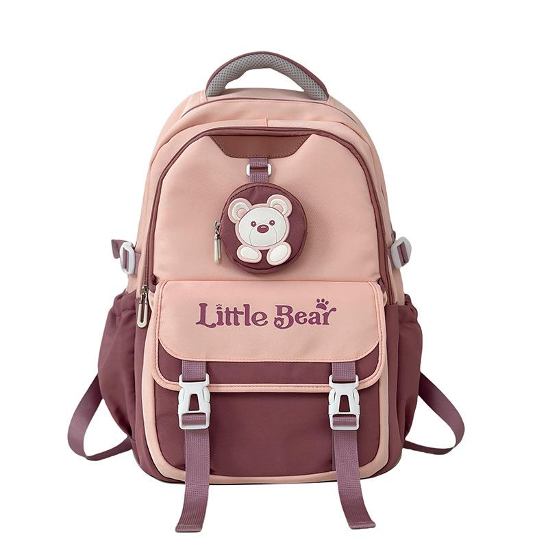 Backpack Academy Style Girl's Schoolbag Korean Version Retro Junior and Senior High School Schoolbag Large Capacity Travel Backpack