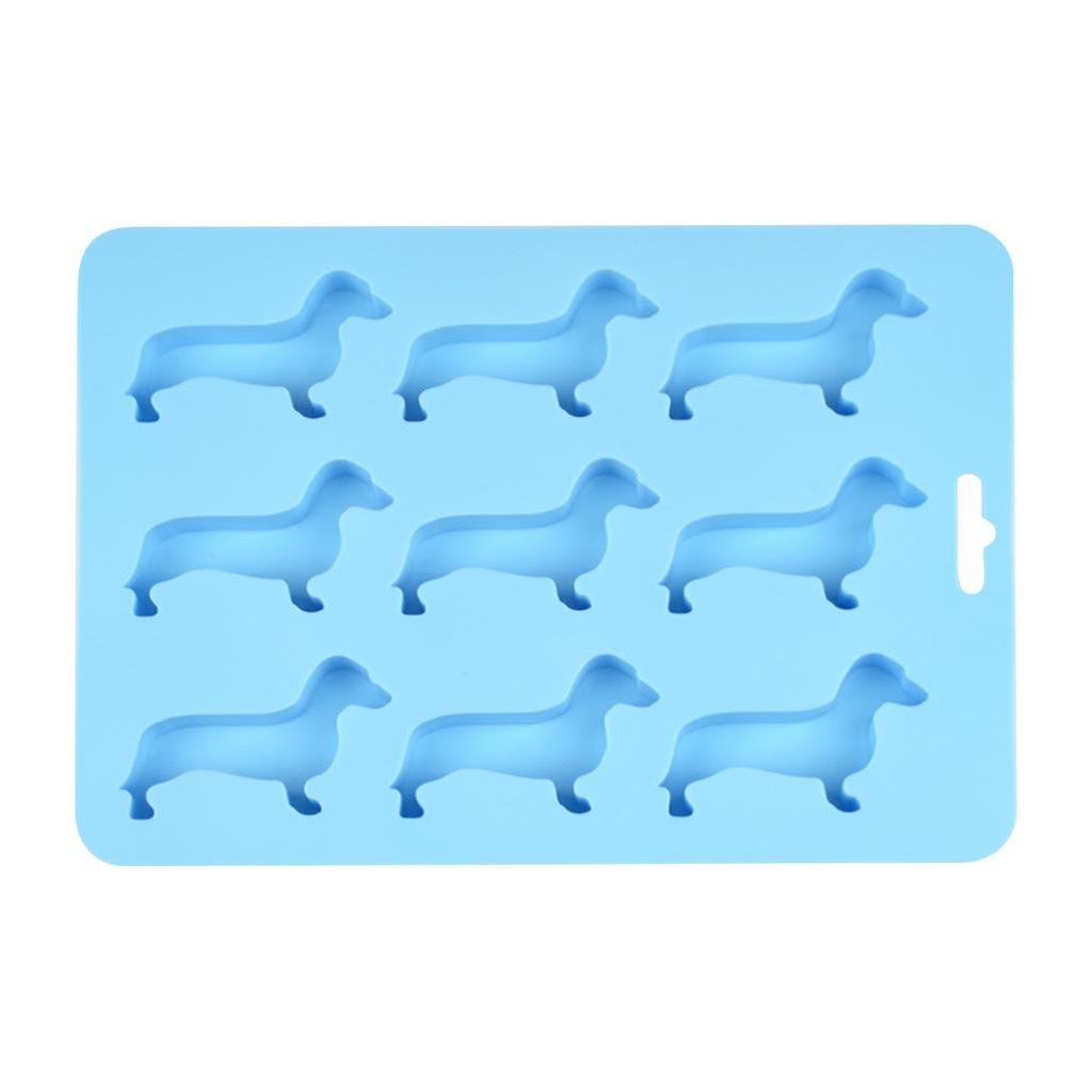Cartoon Dog Shaped Ice Mold, 1 Count Creative Dachshund Design Silicone Ice Tray, Ice Molds, Ice Trays For Freezer, Multifunctional Chocolate Mold