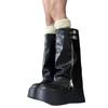 Big Head Pants Boots Women's Sweet Cool Wind Pile Boots Thick-soled Muffin Western Boots But Knee Boots Tall Knight Boots