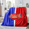 Arsenal Football Club Thema Bedruckte Decke - Perfekt für Sofa, Bett, Reisen & Outdoor-Nutzung | Maschinenwaschbar, Gemütlich & Langlebig.