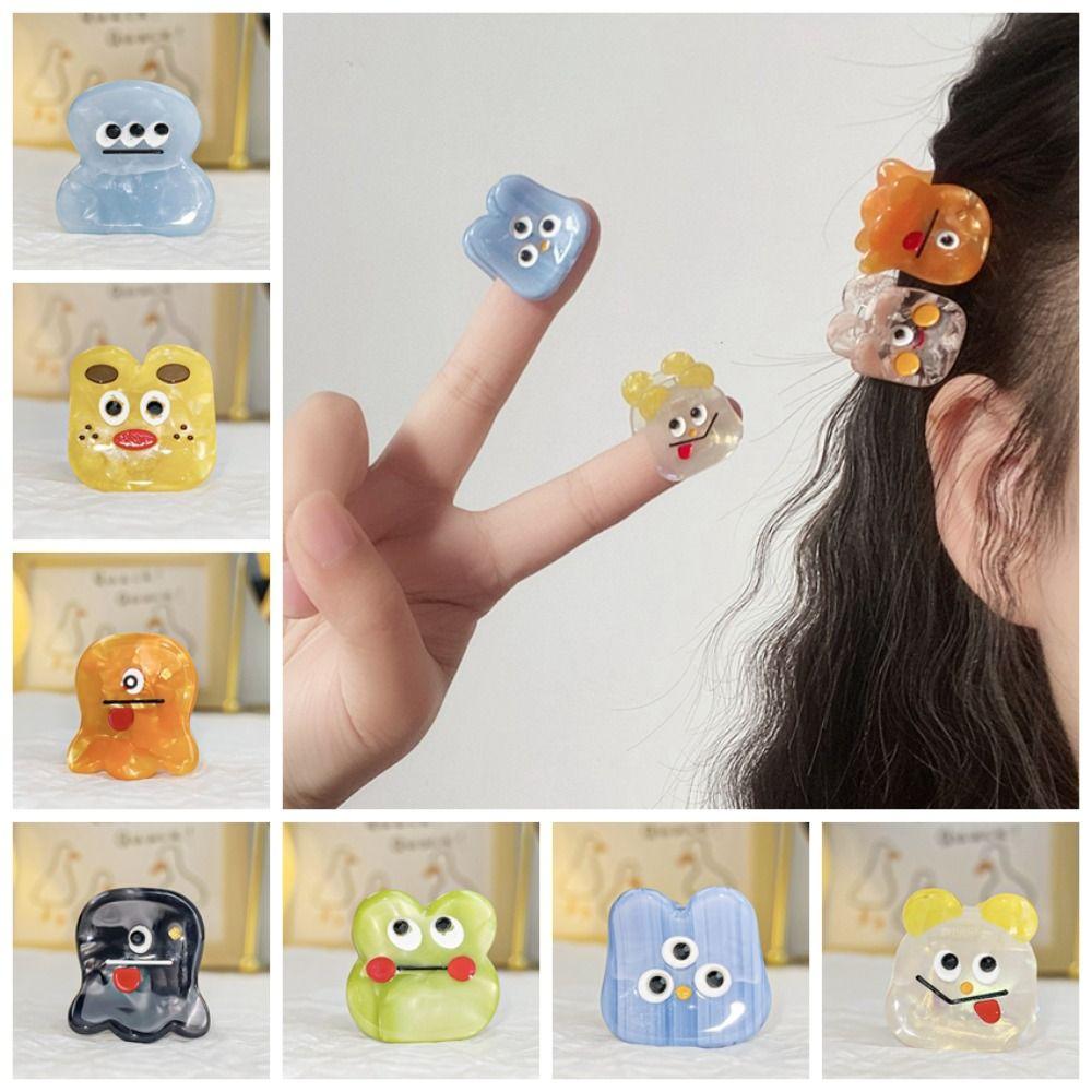 

Y2K Acetic Acid Hair Clip Hair Clip Cartoon Hairpin Lovely Mini Hair Claw Baby зелёный