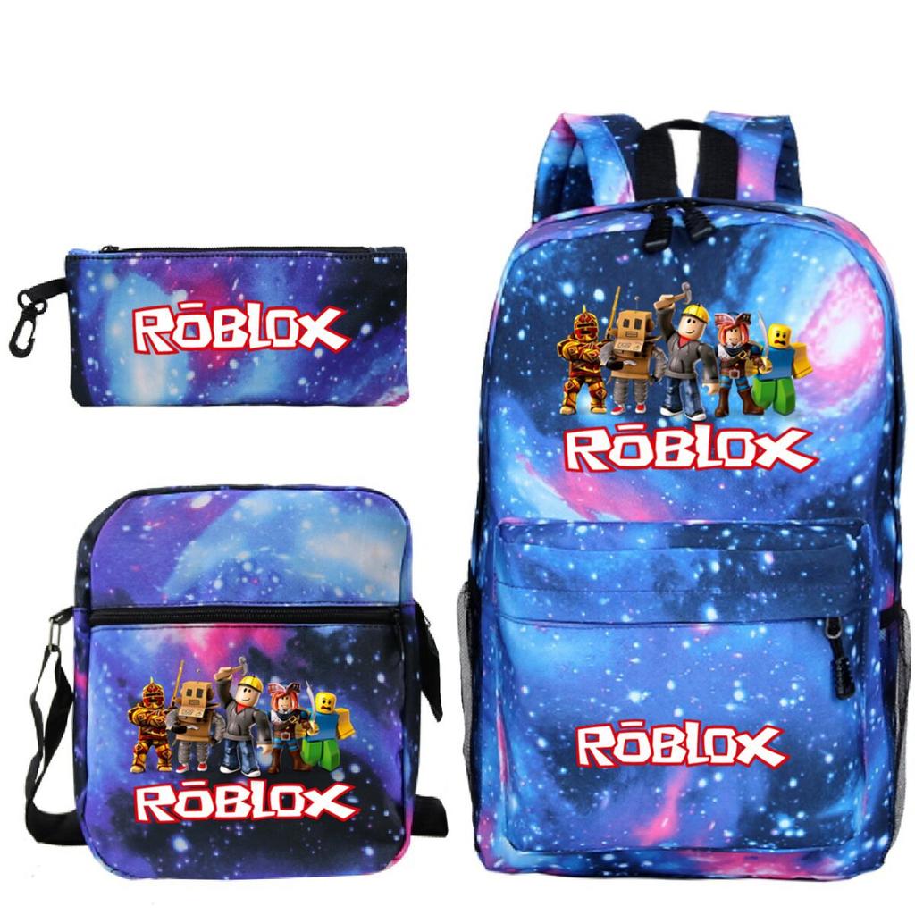 Primary And Secondary School Students Casual Schoolbag Three-Piece Cartoon Game Merchandise Printed Children'S Fashion Backpack