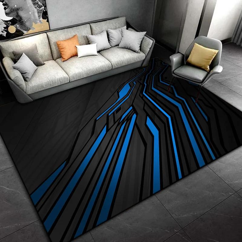 Black Cartoon Small Carpet Living Room Bedroom Sofa Door Mat Decorative Carpet Children's Game Anti-Slip Floor Game Mat Gift