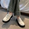 Versatile Muse Half Slippers Women's 2025 Explosive Hollow Woven Roman Thick-soled Baotou Flat-soled Cool Slippers Beach Shoes