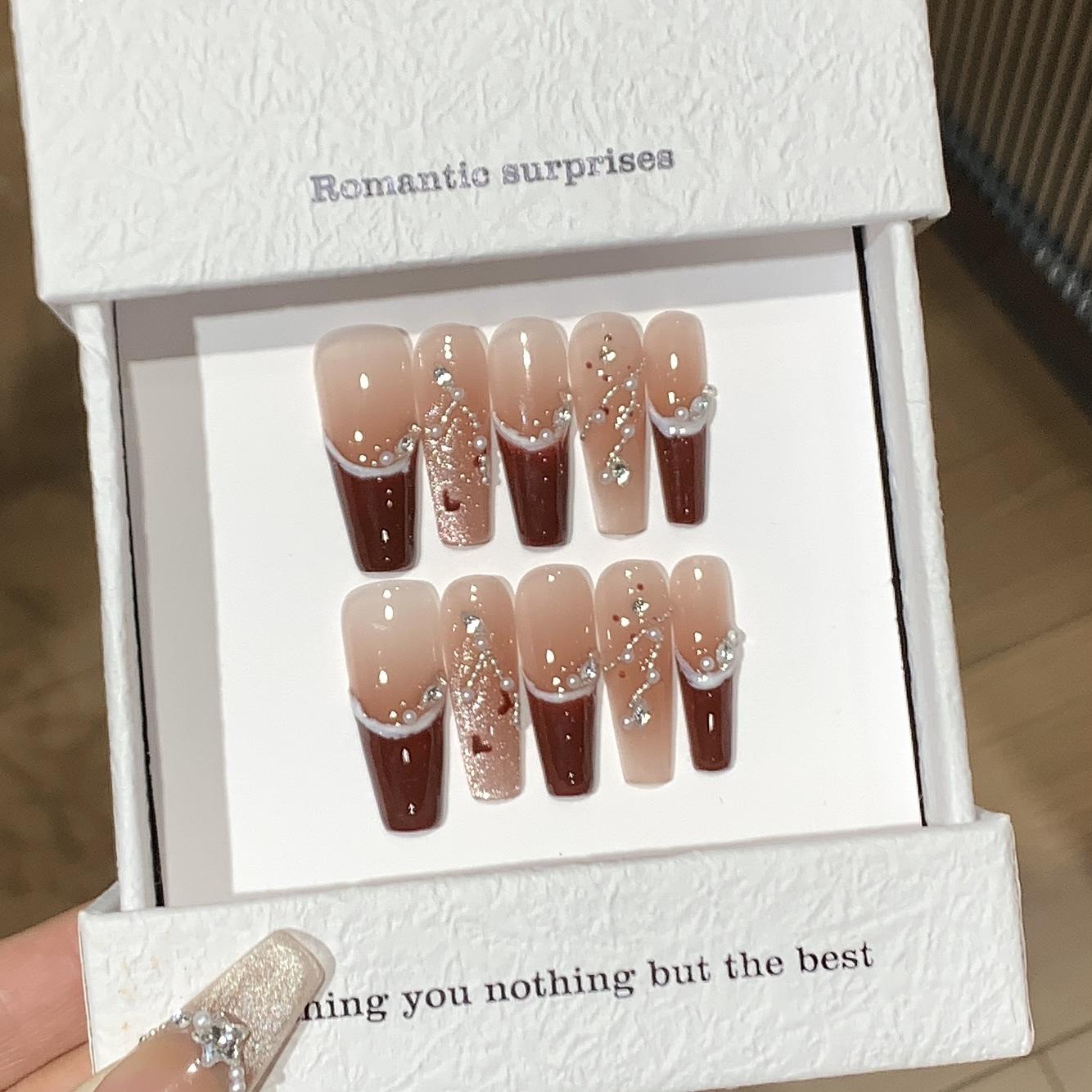 

Ледяное вино Красный французский мигающий градиент Рождество Новый год Атмосфера Винное пятно Ткань Кружева Одежда Броня L