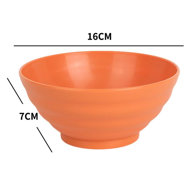 Bowls, Household Rice Bowls, Soup Bowls, Breakfast Bowls, Tableware Plastic Bowl Sets, Anti-drop and Heat-resistant