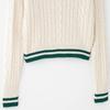 Spring 2025 Women's Slim Fit Knitwear with Eight-Strand Braid Lapel