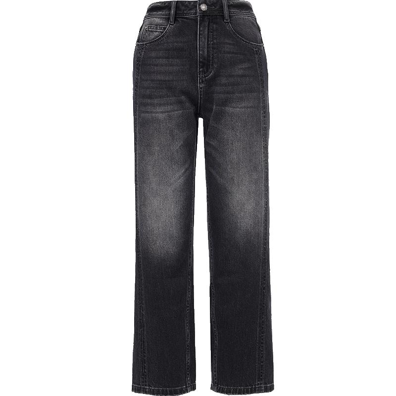 

ONLY 2025 Spring Women s High-Waist Slimming Straight Cropped Jeans S