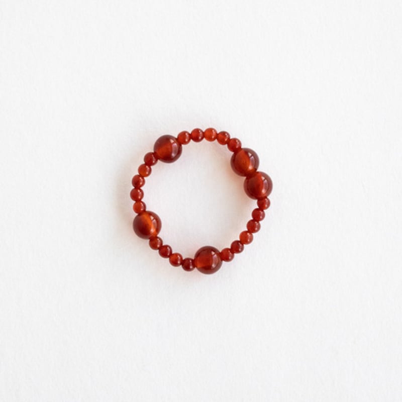 MERRYMOTIVE Red gemstone ring