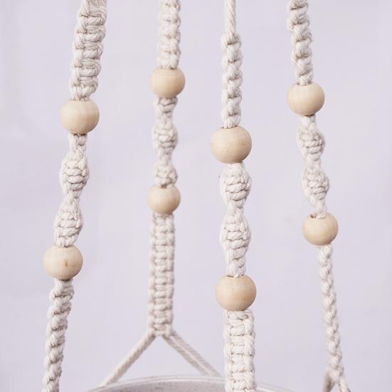 Macrame Plant Hanger Boho Hanging Planter Holder Cotton Rope Flower Pot Hanger for Home Patio Garden Decor
