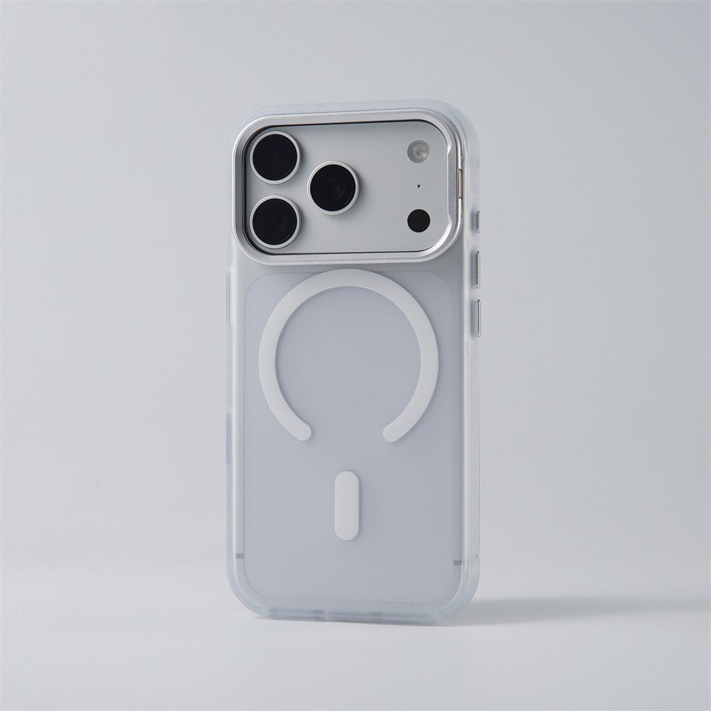 Gradient Color Matte Magnetic Armor Case For iPhone 17 Pro 18 Pro Max For Magsafse Invisible Lens Holder Protection Bumper Cover