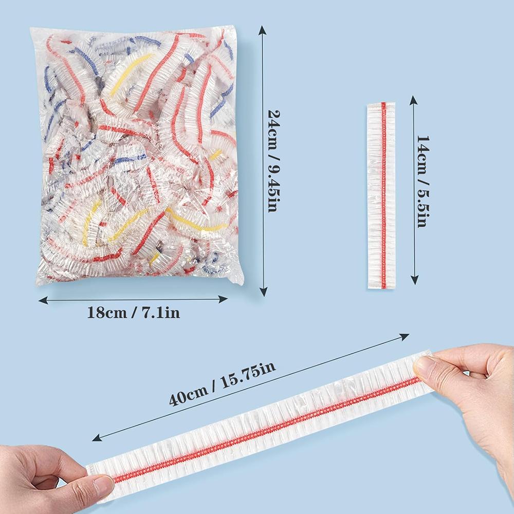 Plastic Bowl Covers,100/ 200 PCS PE Food Grade Food Covers, Elastic Bowl Covers for Bread Proofing, Reusable Plate Dish Cover