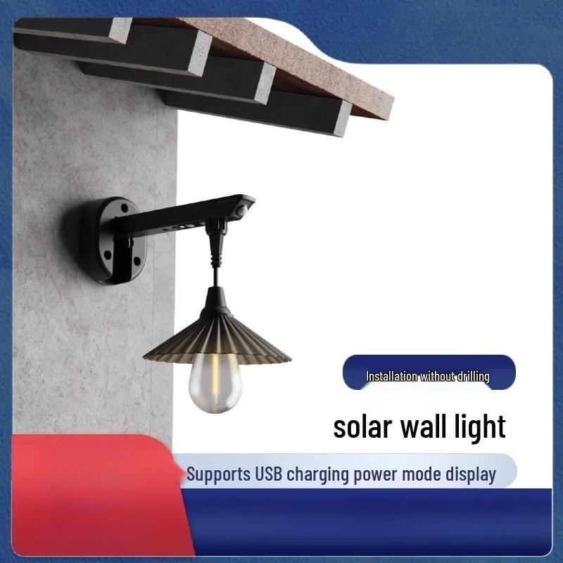 Retro Solar-Bewegungsmelder Wandleuchten (2er-Pack)