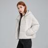 Thickened Splicing Jacket Women's Autumn and Winter New Loose Warm Padded Jacket Padded Coat