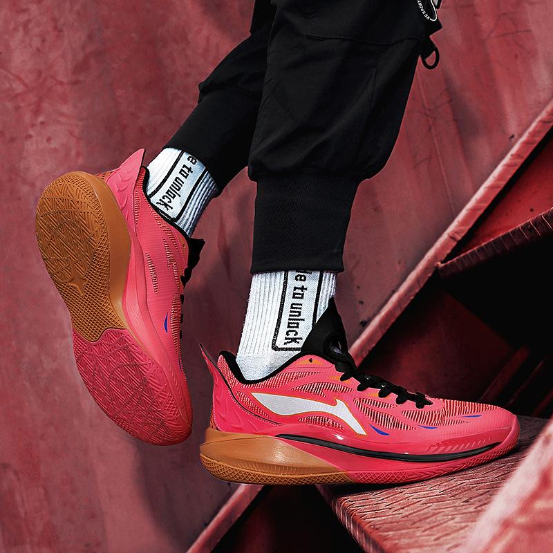 Spring and summer low-top basketball shoes Mesh Jaws actual basketball shoes Middle school students professional competition sports training shoes