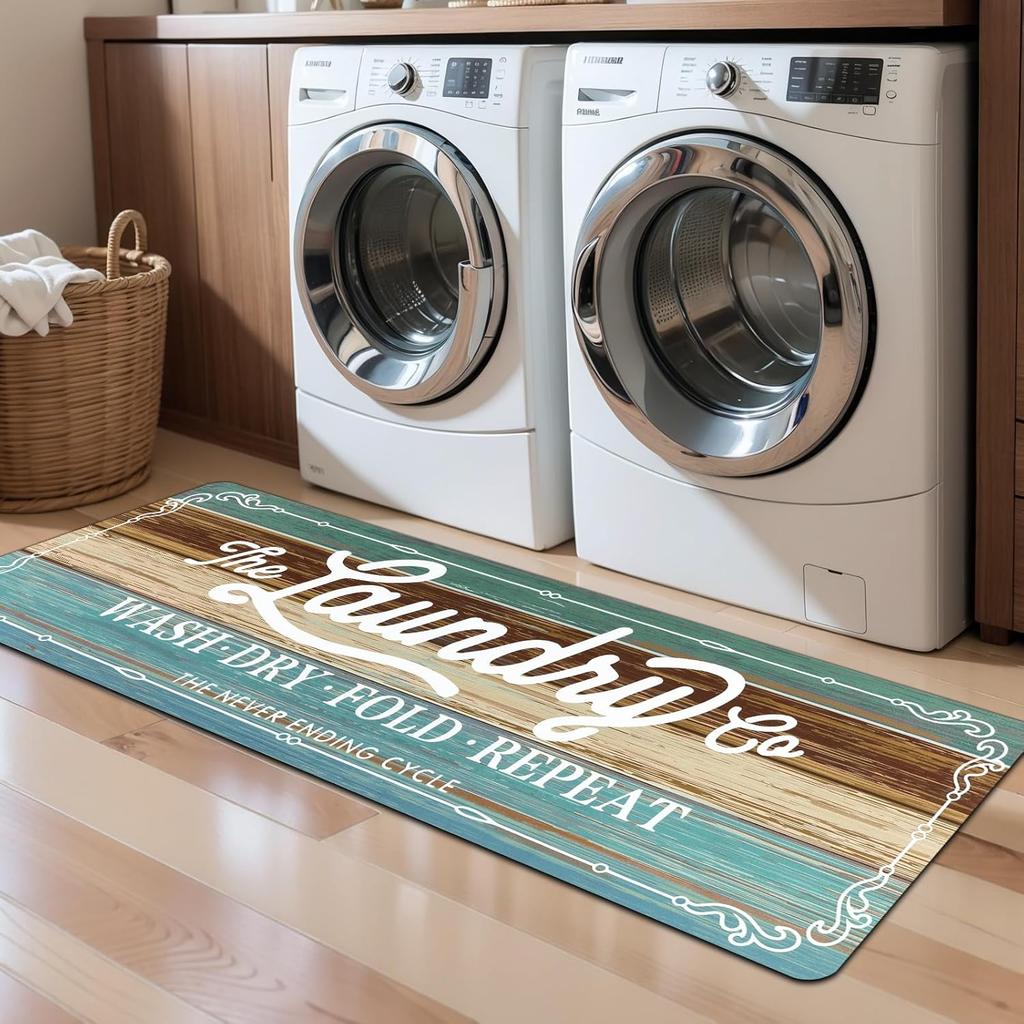 VIKAMA American-Style Kitchen Carpet Laundry Room Non-Slip Floor Mat Hallway Bedroom Long Strip Carpet Home Decoration