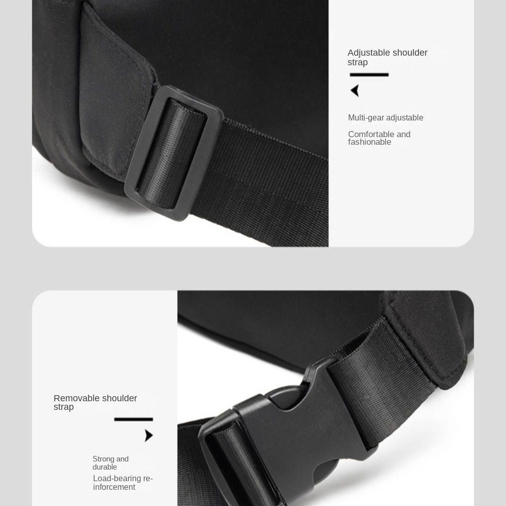 Oxford Cloth Crossbdoy Chest Bag Trendy Women Running Pouch Belt  Fitness