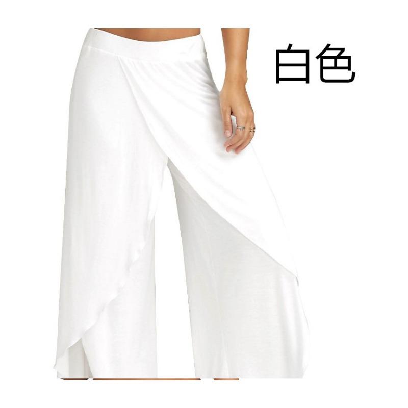 BITCED Women s Fashion Casual Solid Color Print Pants & Capris S