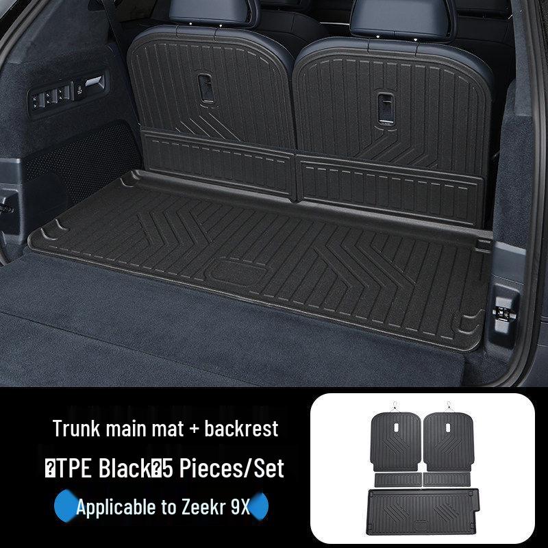 Zeekr 9X Trunk Mat: Anti-scratch, Waterproof TPE Rear Seat & Backrest Protector