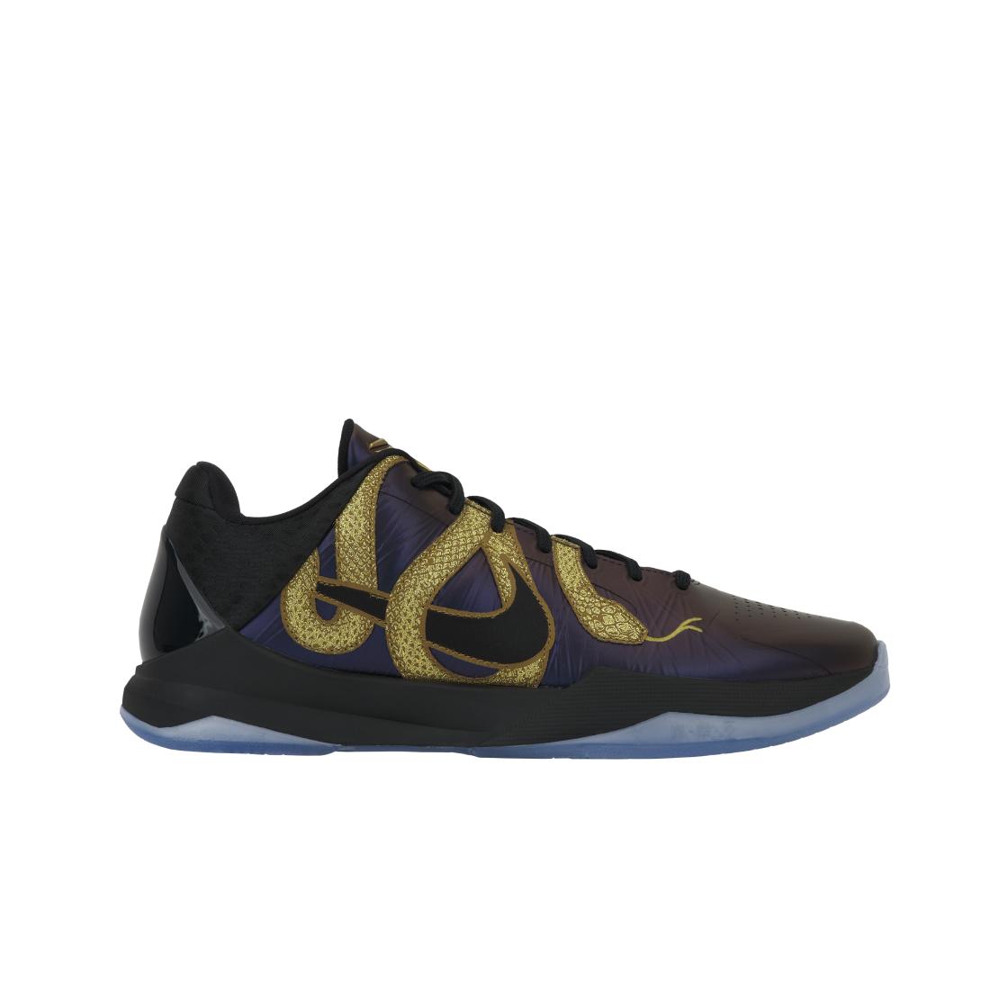 Nike Men's Eggplant/Purple/Black Zoom Kobe 5 Protro Year Of The Mamba - Unisex Sneakers Metallic-Gold Ib4481-500 Cm