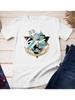 Rick und Morty Aufdruck T-Shirt