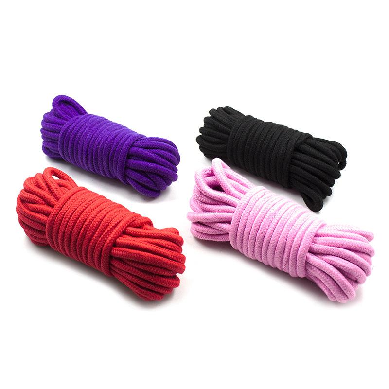 5m/10m Soft Cotton Rope Female Slave  Bondage Gear Set Adult Games Binding Role-Playing Sex Toys for Couples Women