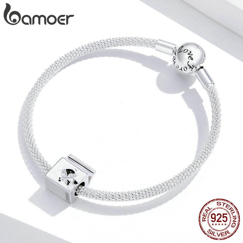 Bamoer 925 Sterling Sølv Ettermiddagste Fritidsserie Emalje Charm for Originalt Armbånd