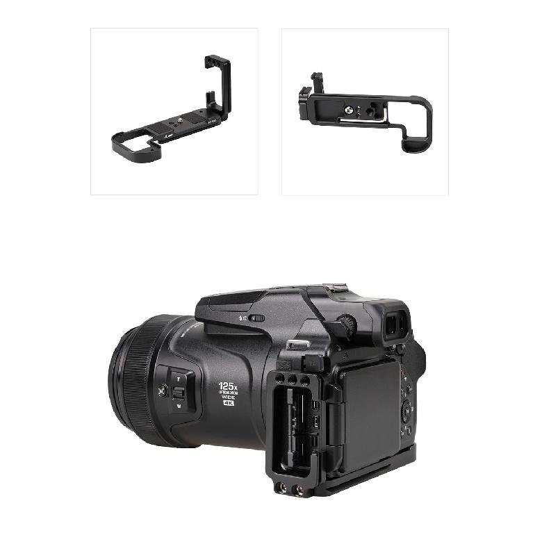 FOTGA For Nikon P1100 Quick Release L Plate Bracket Holder Hand Grip For Nikon P1000 Digital Camera For Arca Swiss Tripod Head