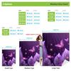Purple Butterfly Blanket Magical Glowing Flowers And Butterflies Soft Fleece Throw Cozy Home Decor Gift For Fantasy And Nature