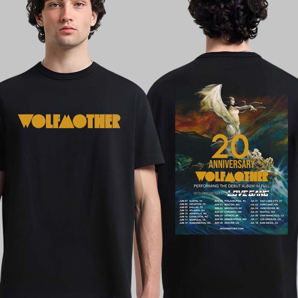 Wolfmother 20th Anniversary Tour 2026 Shirt XL