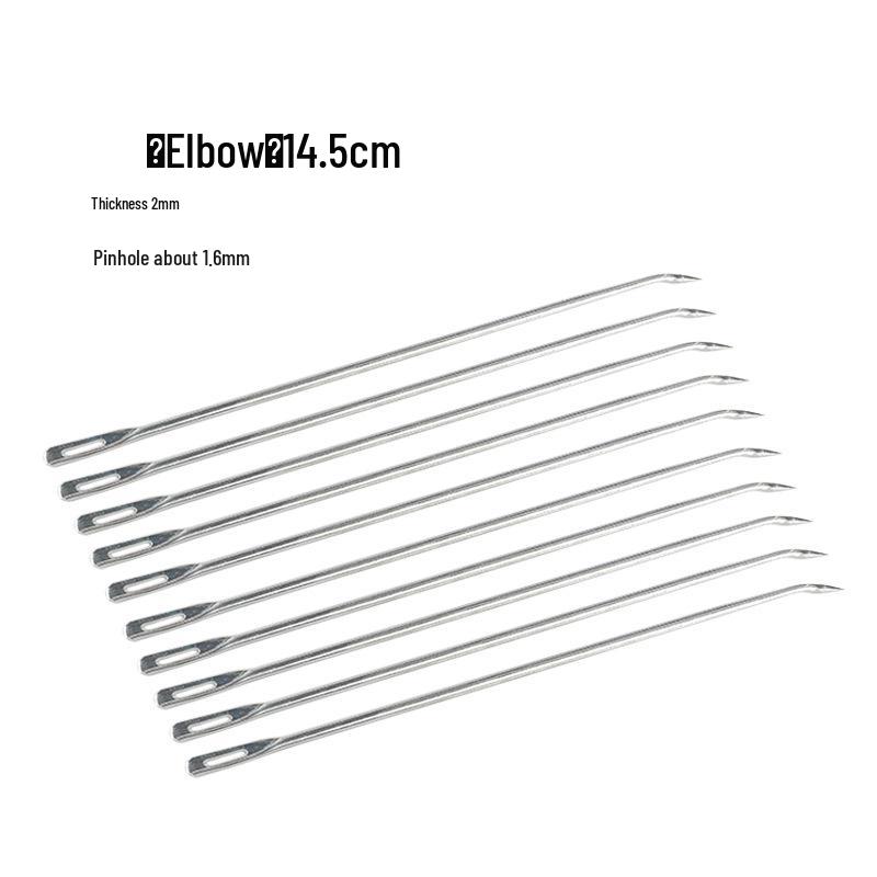 Large Burlap Knitting Bag with Thickened Needle and Snakeskin Pattern