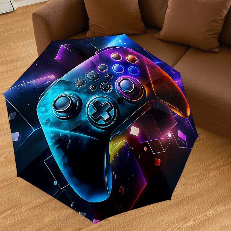 1PC Gamepad Umbrella-8-Rib Reinforced, Automatic Open, Lightweight & Durable, Fashion Accessory for Outdoor, J0402