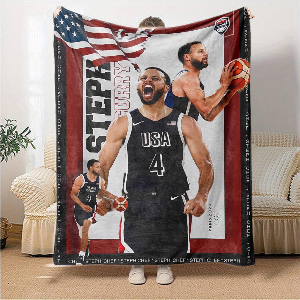 Stephen Curry Blanket Comfortable Great for Office Bedding Seaside for All Occasions Warmthful Decor Ideal Gift for Friends Family Couples Picnic