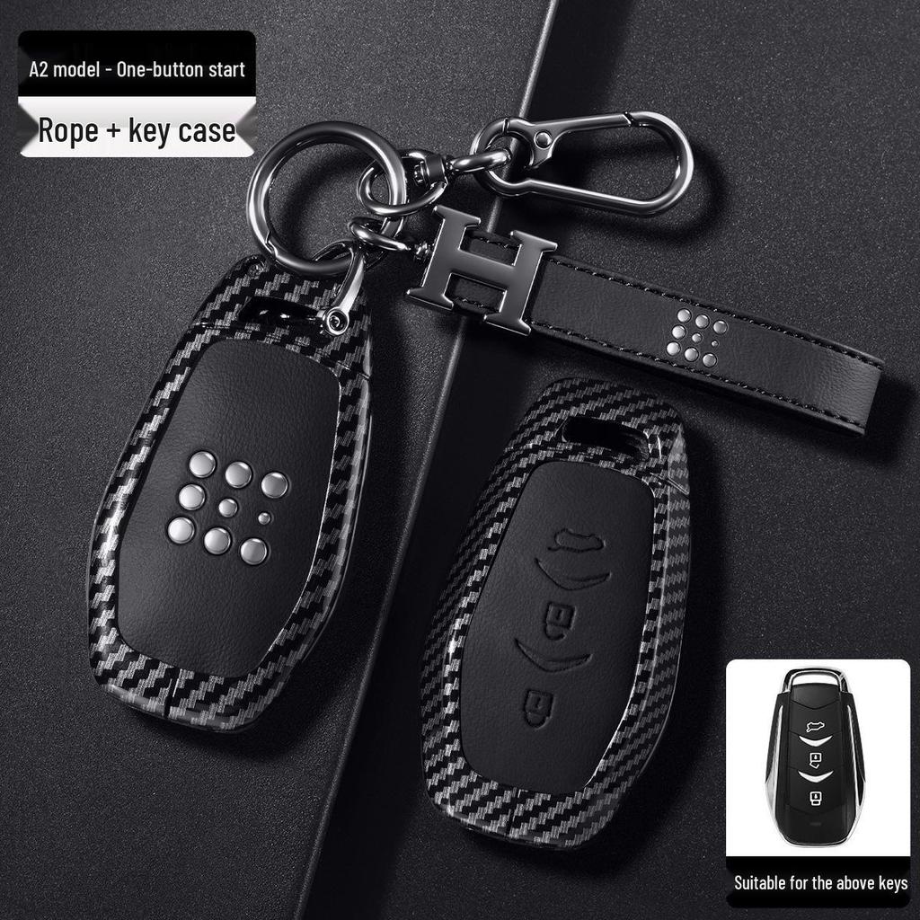Landian Blue Electric E5 PLUS Key Case for DE-i Honor Version with Car Buckle Shell Modification