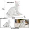 Thumbs Up Cat Figurine - Coffee Shop Ornament with Short-haired, Ragdoll, and Countryside Cat Designs
