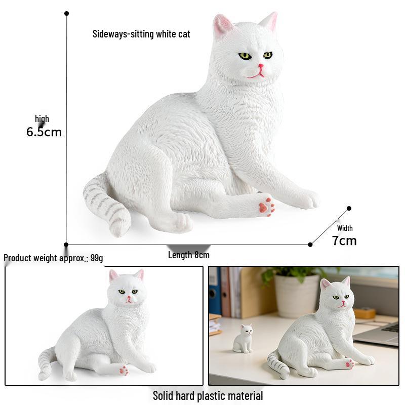 Thumbs Up Cat Figurine - Coffee Shop Ornament with Short-haired, Ragdoll, and Countryside Cat Designs