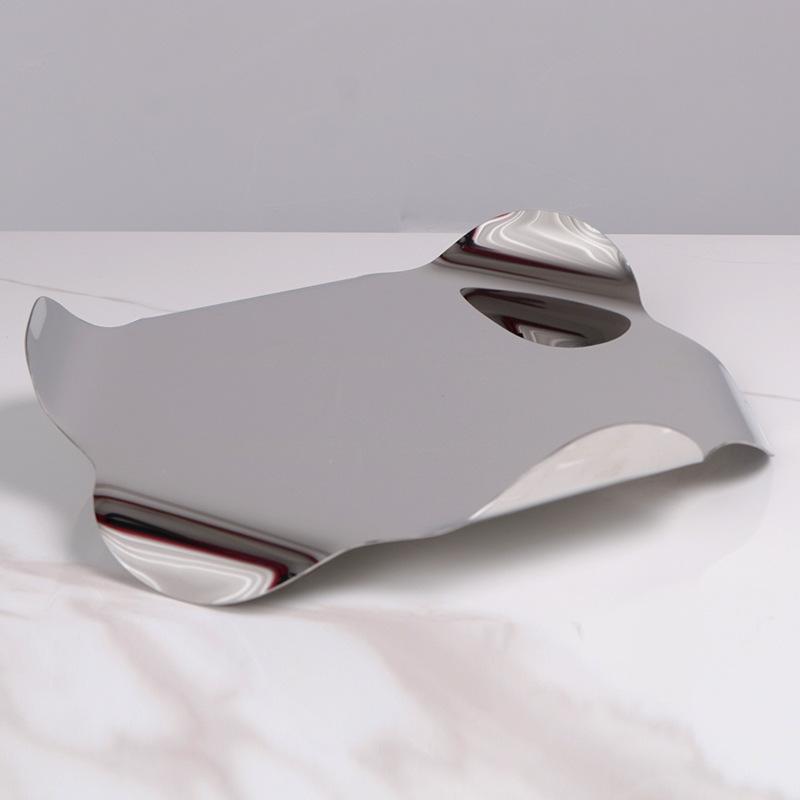 Ins Nordic Light Luxury Irregular Aromatherapy Tray Jewelry Display Tray Entrance Storage Tray Abstract Decorative Ornaments